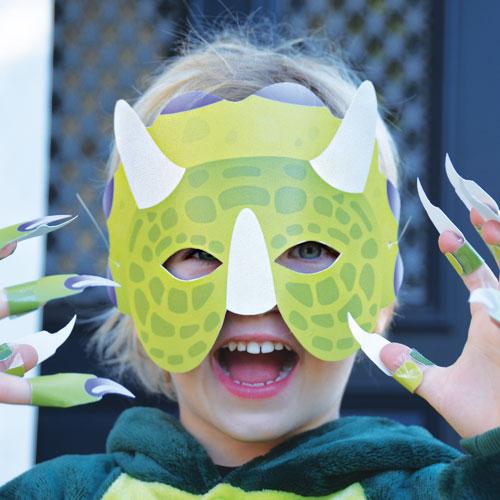 Dino masker knutsel 