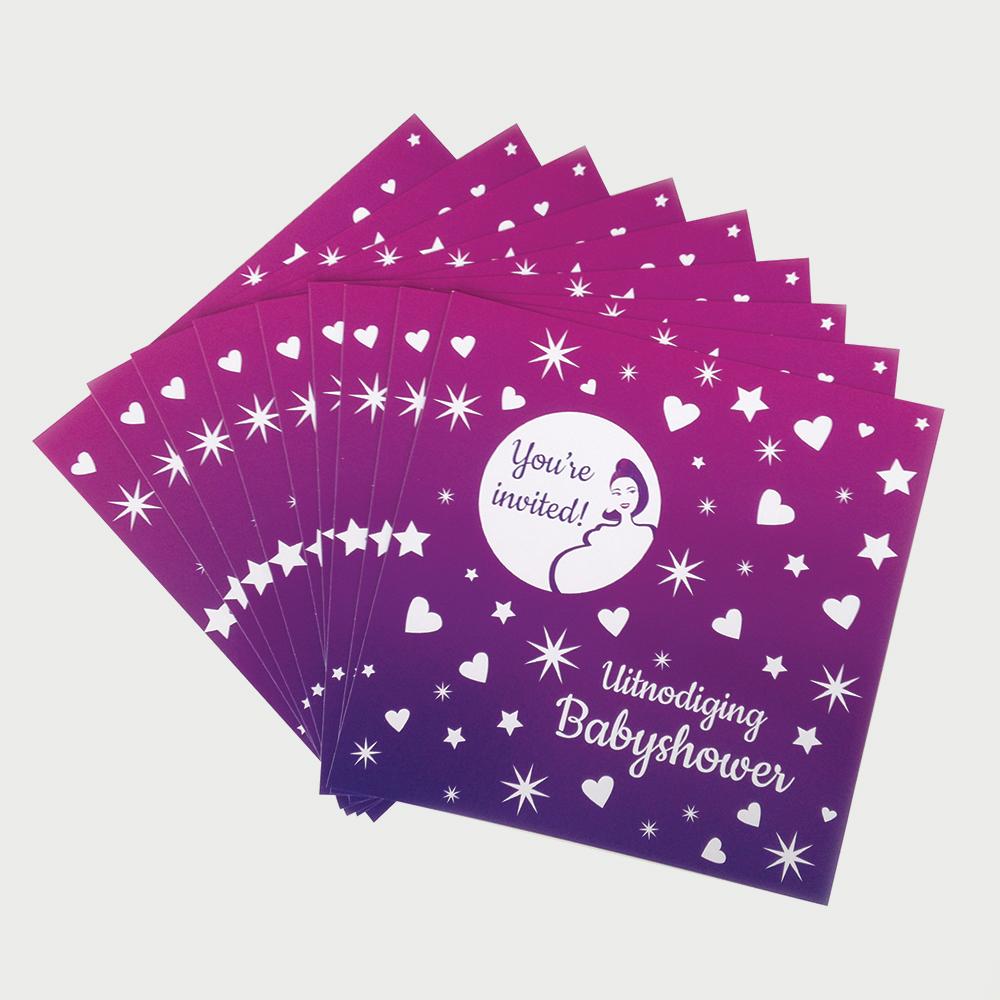 Babyshower uitnodigingen voor jouw feest
