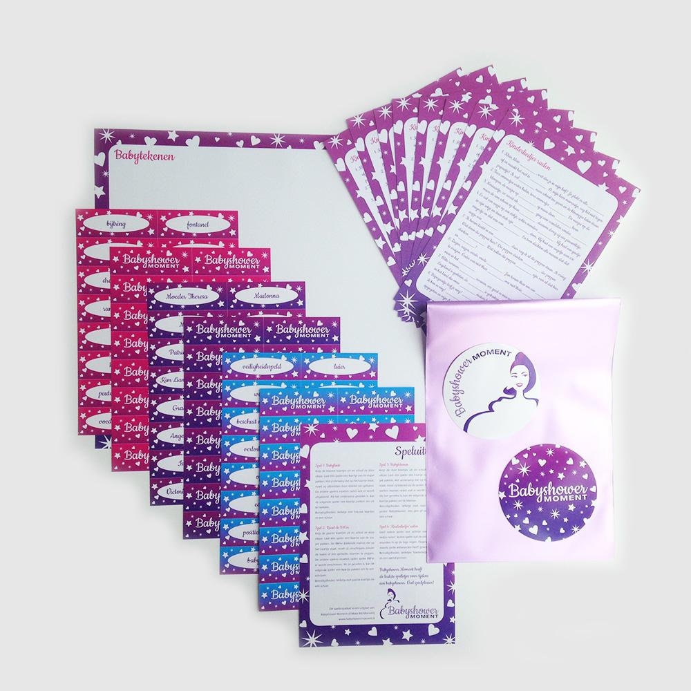 Babyshower spellenpakket