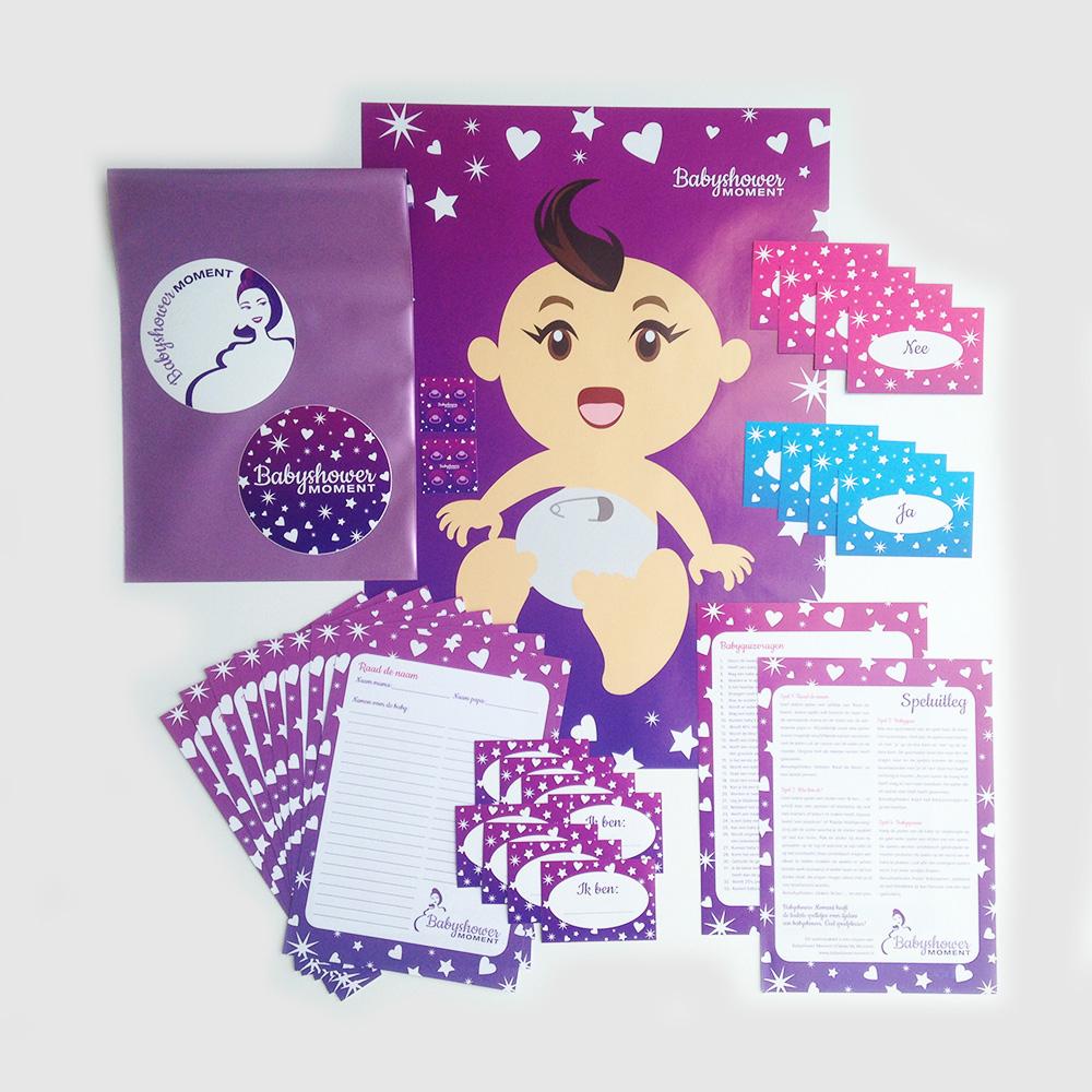 Babyshower spellenpakket