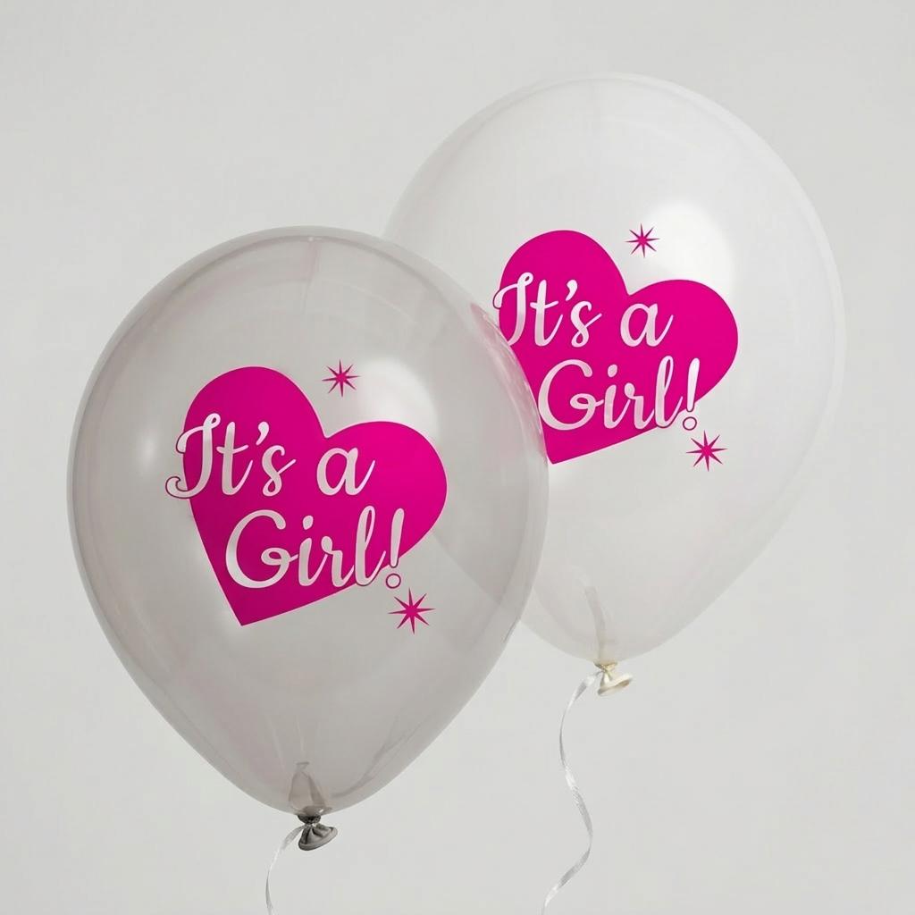 It's a Girl ballonnen versiering voor kraamfeest