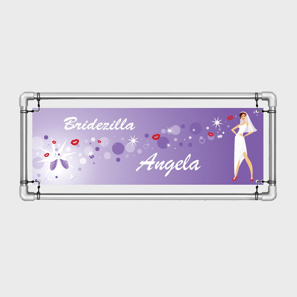 Bridalshower versiering Bridezilla spandoek