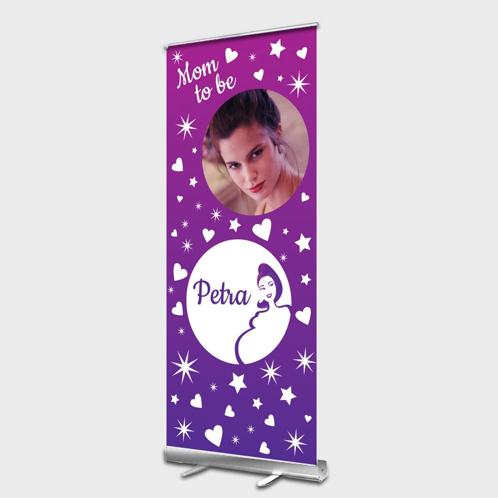 Mom to Be roll up banner