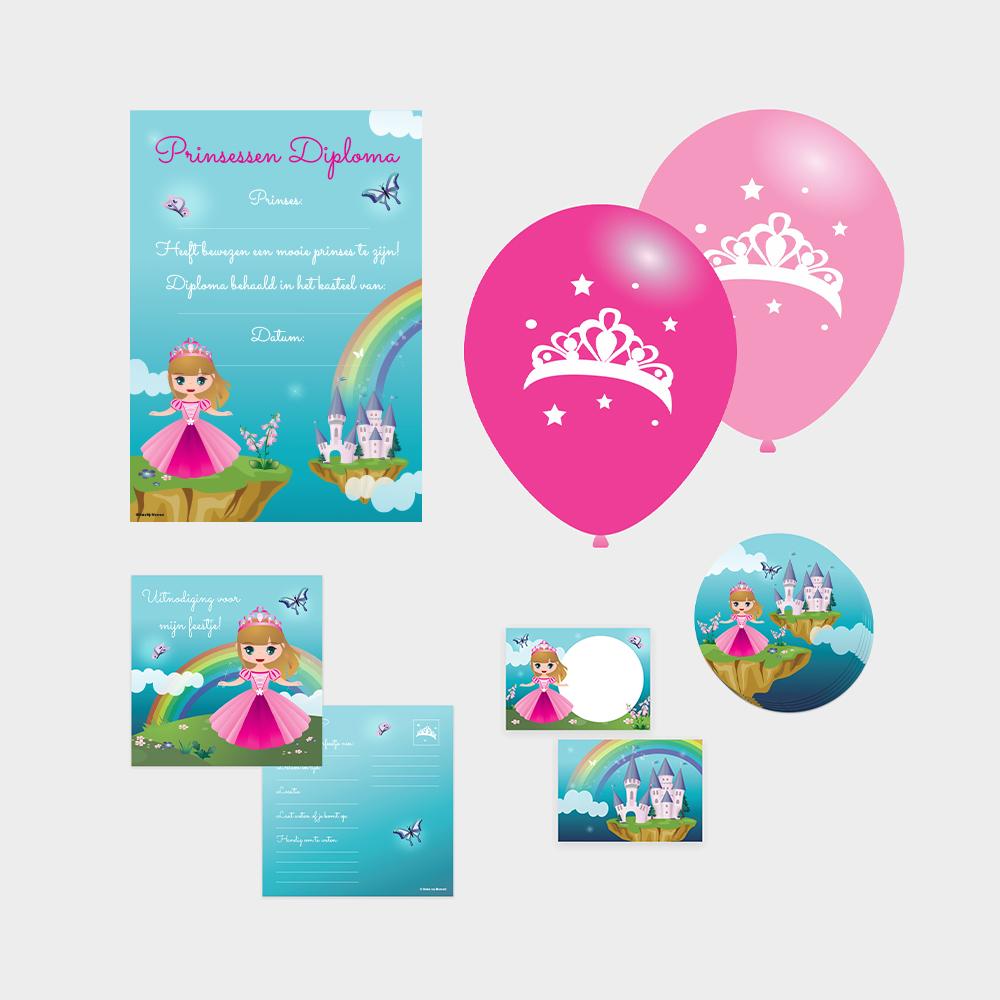 Kinderfeest prinses pakket medium