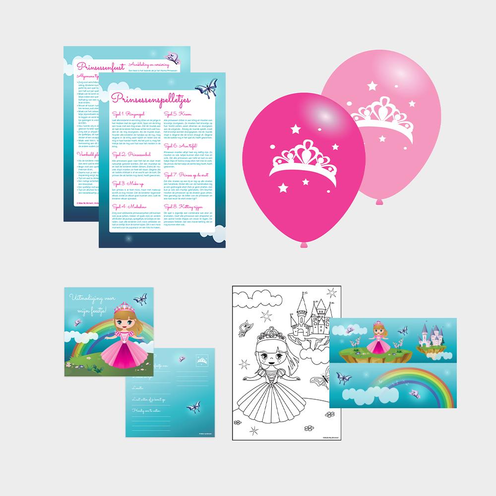 Kinderfeest prinsessen feest pakket