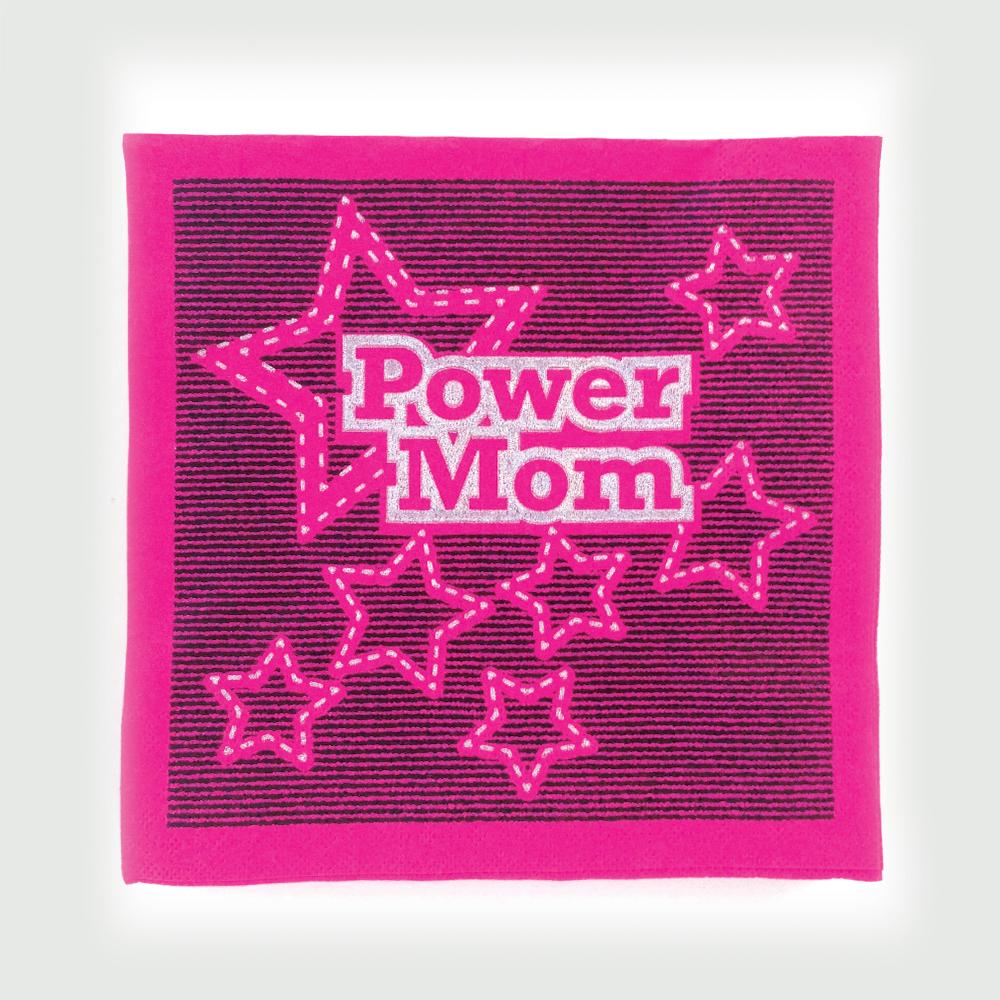 Roze power mom servetten
