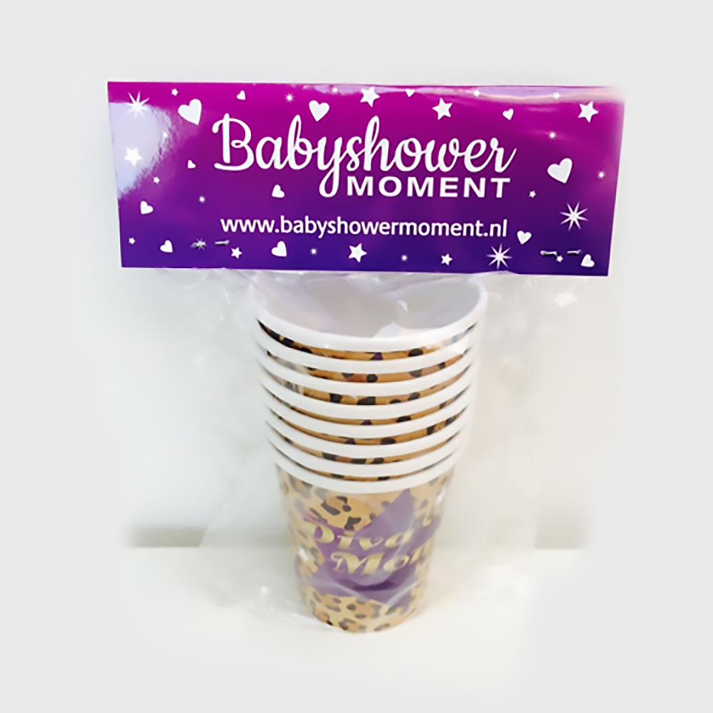 Diva mom bekers babyshower versiering