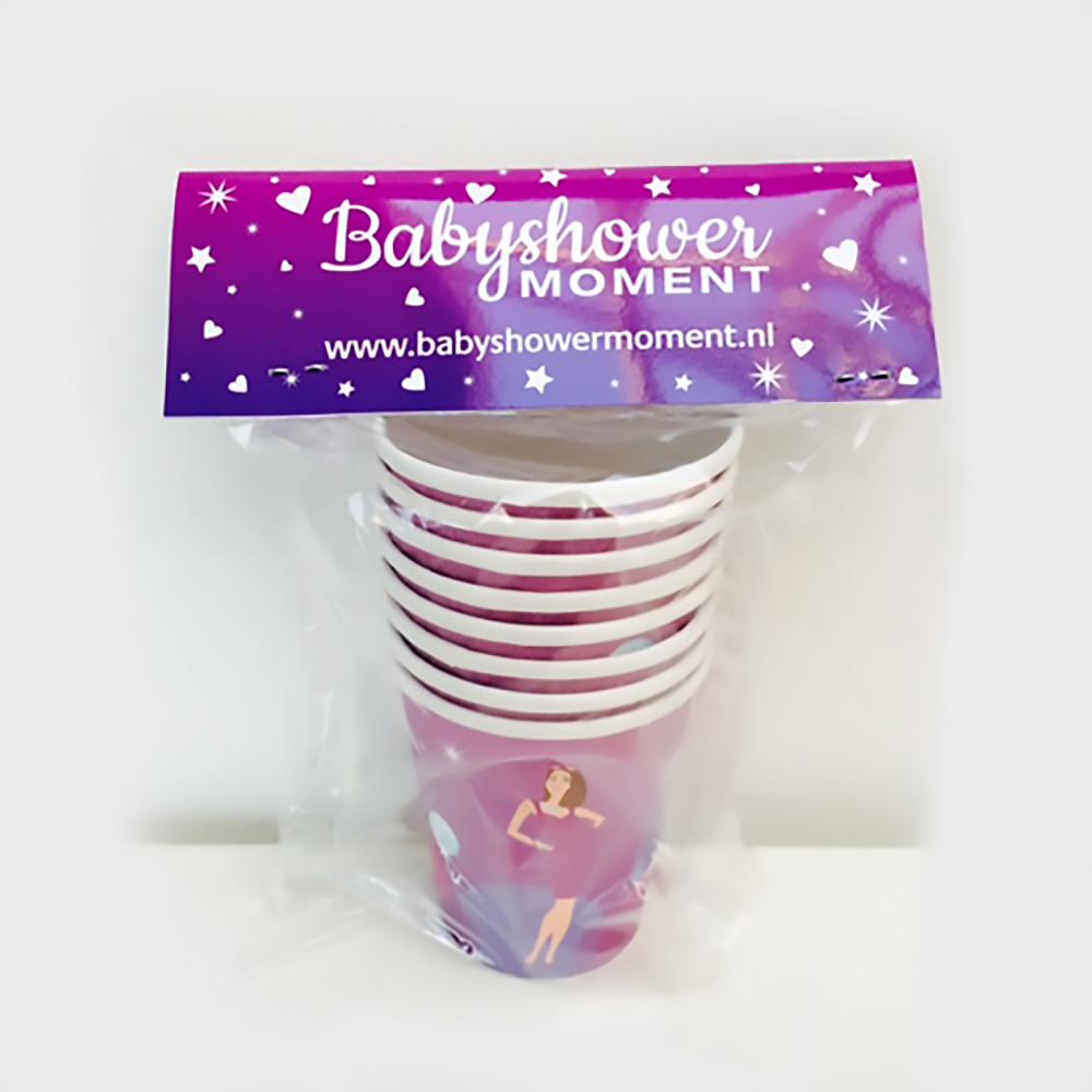 Glamour mom bekers voor babyshower