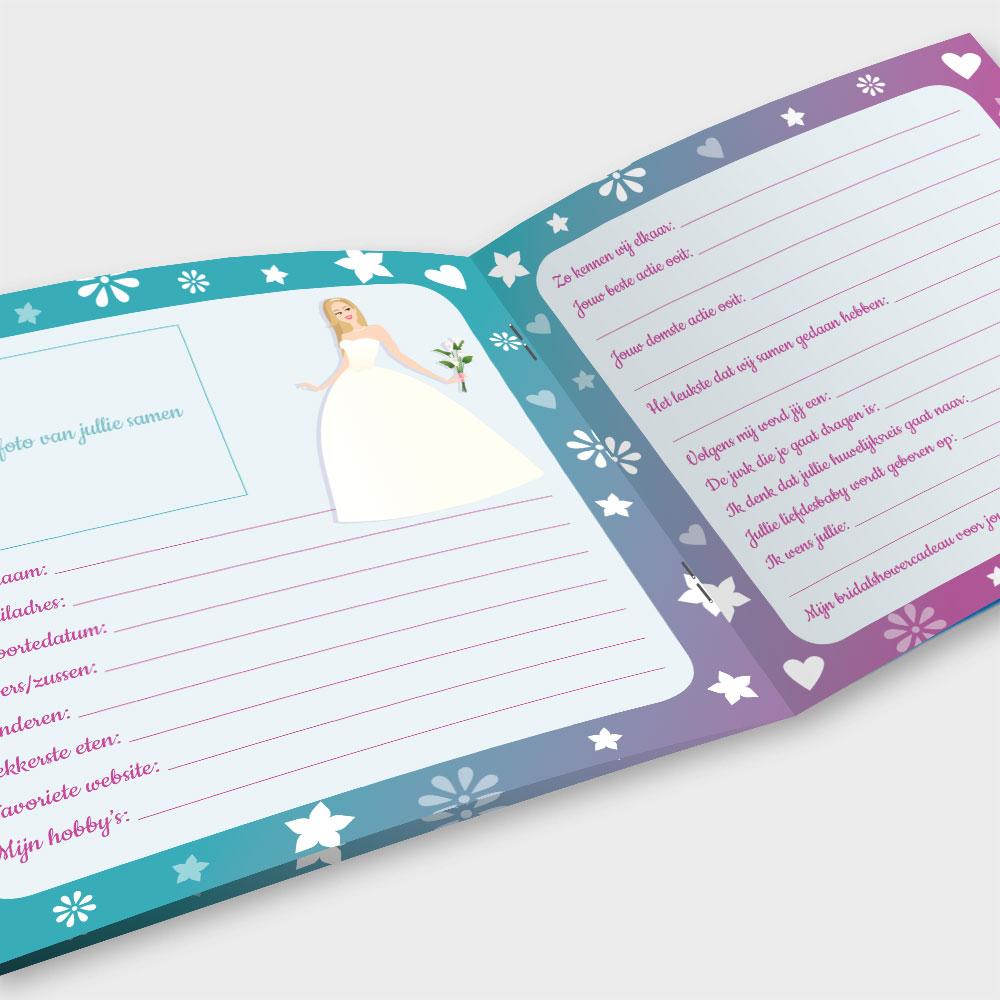 Vriendinnenboekje voor Bridalshower