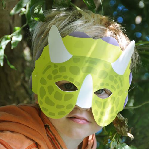Dino masker groen