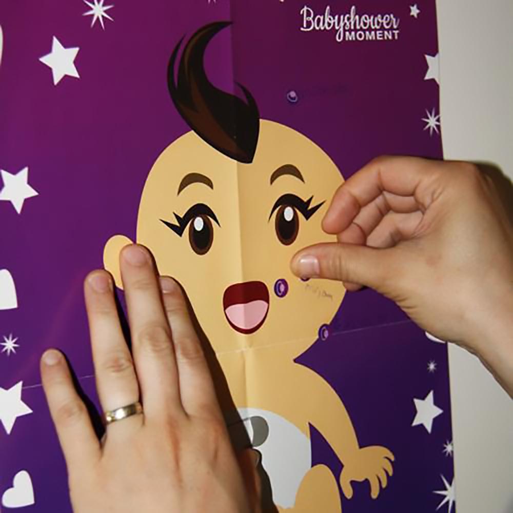 Babyshower spellenpakket Baby speenen