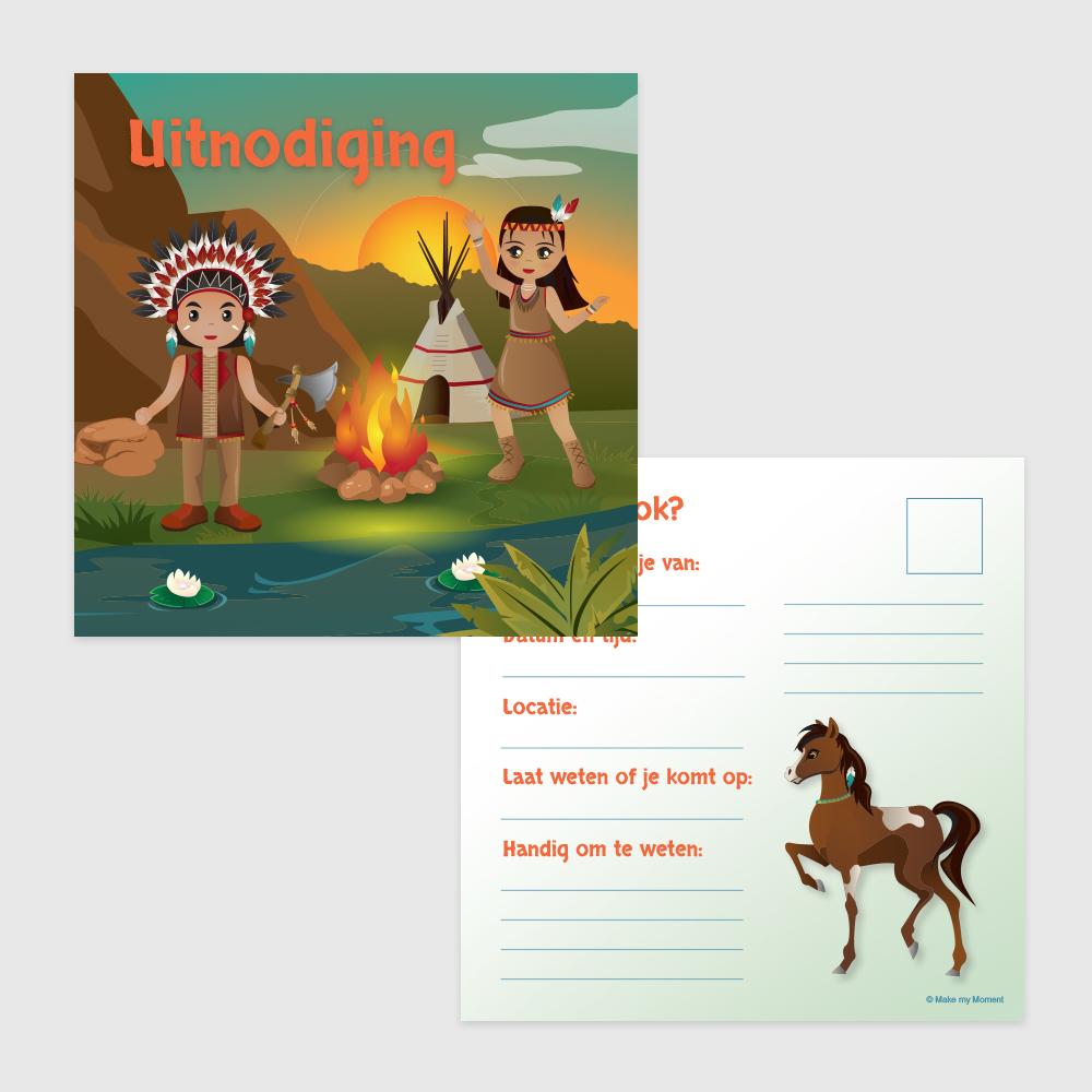Indianen uitnodiginen